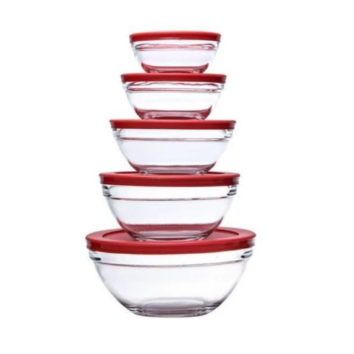 Glass Bowl Set - Color may vary SMALL EACH