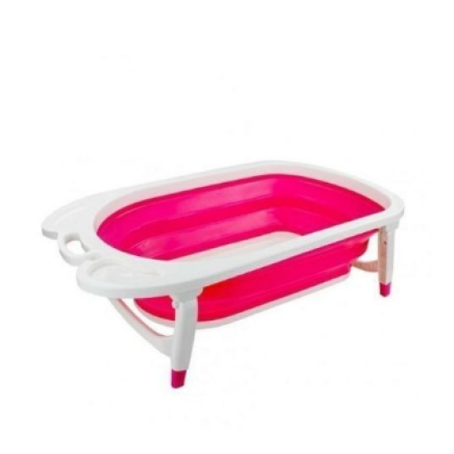 Baby Folding Bathtub Basin - Pink SMALL Each