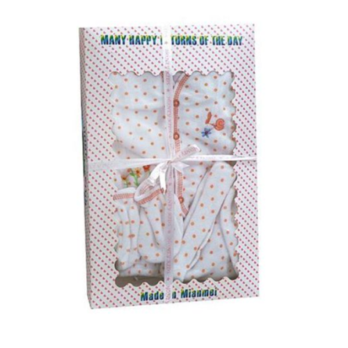 Baby Boy Girl Warm Clothing Overall Sweater Set - White,Orange SMALL Each