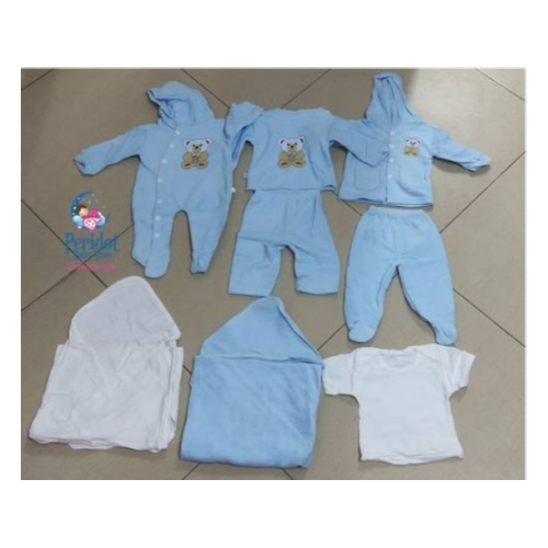 8PCS UNISEX NEW BORN BABY CLOTHING RECEIVING SET SMALL Each