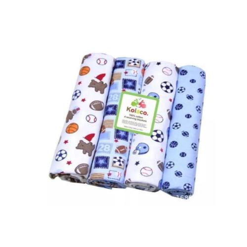 4 Pack Cotton Receiver Sheets Multi Coloured SMALL EACH