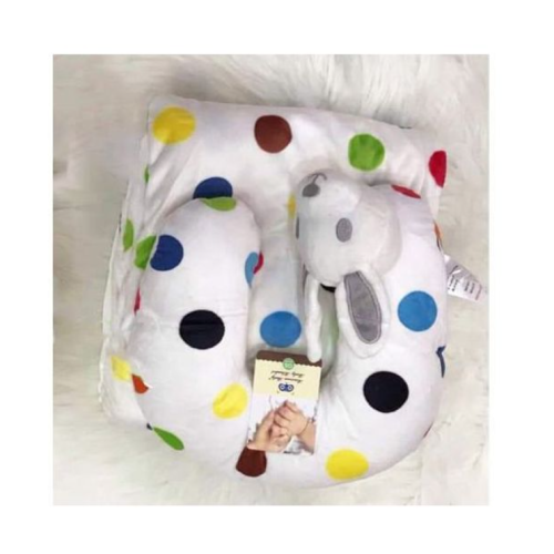 Baby Receiver With Feeding Pillow - Blue, White SMALL Each