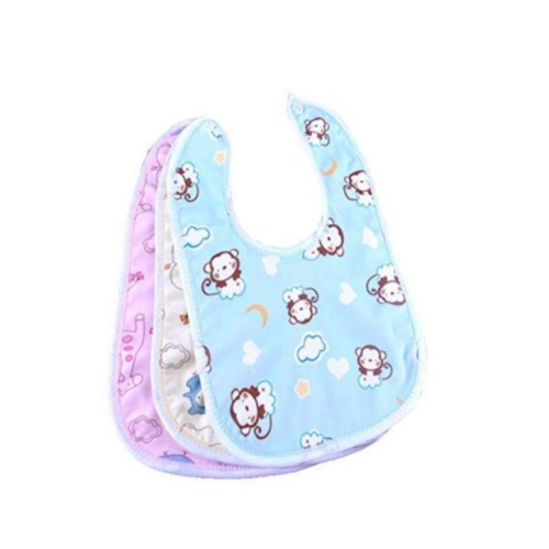 3Pack Baby Bibs,  Waterproof,  Washable,  - Multiple Designs SMALL Each