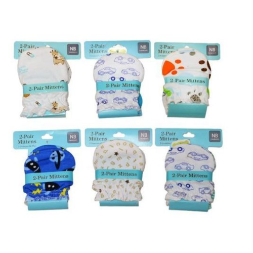 6 Pairs Mittens Hand Gloves For Baby Boy SMALL Each