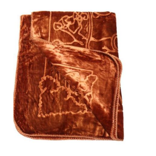 Baby Blanket Shawl Receiver - Brown SMALL EACH