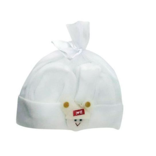 Baby Hoodies and Gloves - White SMALL Each