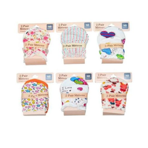 6 Pairs Mittens Hand Gloves For Baby Girl SMALL EACH