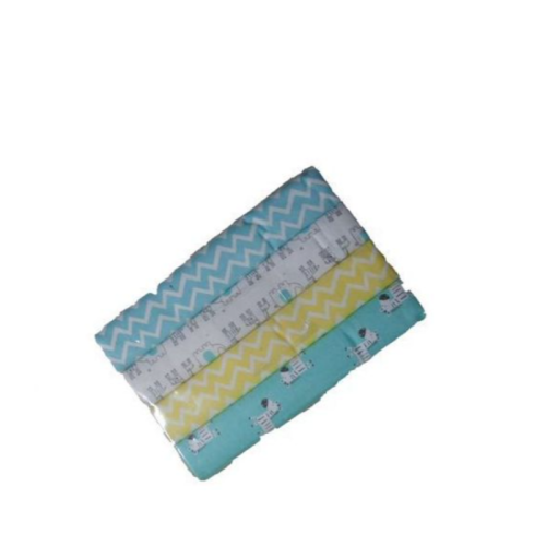 4 Pack Receiving Blankets Multicolor SMALL EACH